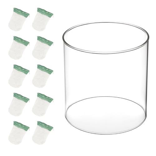 SUNJIKA Lantern Globe Replacement with 10 Mantles for Coleman Lanterns