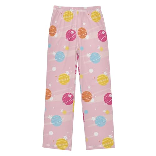 Space Polka Dot Cosmos Planet Boys Pants for Kids Jogger Pants with Pockets S-XL