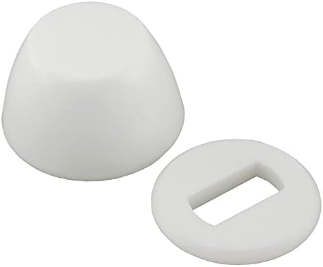 Jones Stephens C02103 White Plastic BLT Cap & Washer Pair - White