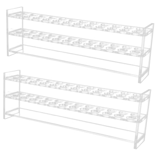 HEALLILY 2pcs Colorimetric Tube Rack Test Tube Holder for Science Party Reusable Lightweight