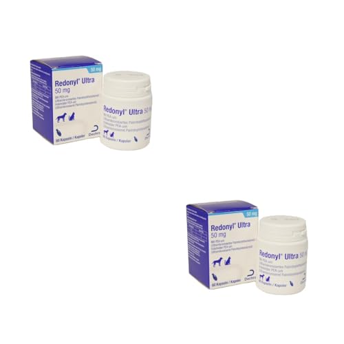 Dechra - Redonyl Ultra 50mg para perros y gatos - Paquete doble - 2 x 60 cápsulas