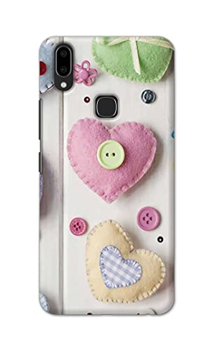 Image of PRINTFIDAA Heart Shape Hard Back Cover for Vivo V9 / V9 Youth /Vivo Y85 / Vivo Z1 / Y89 Back Cover -(P6) KAT1010