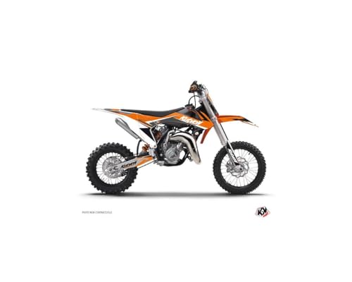 Kit déco moto cross KTM 50 SX orange pour rénover des plastiques rayés
