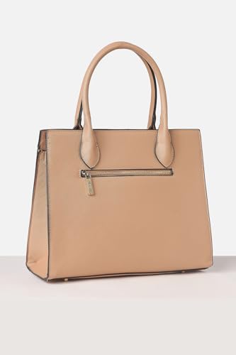 Image of Allen Solly Women's Large Tote Shoulder Bag | PU Leather | Sleek Minimal Design | Adjustable Strap | Travel & Commute