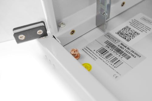 DIGITUS Netzwerk-Schrank 19 zoll 7 HE - unmontiert - Wandmontage - 400 mm Tiefe - Traglast 60 kg - Glastür - Grau