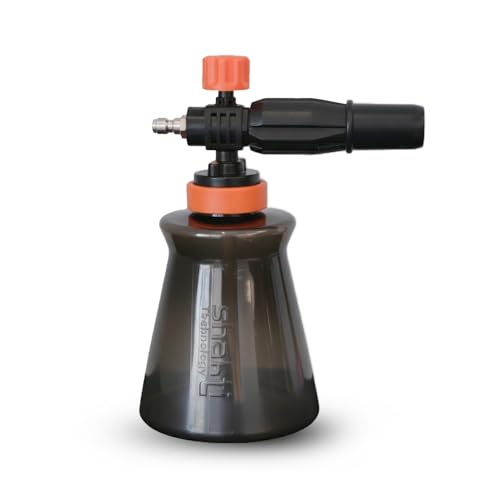 Image of Shakti Technology DP-53 Foam Cannon 1 Litre - High Foam Spray Bottle with Adjustable Nozzle for Pressure Washer | Car Wash, Bike Wash & Home Cleaning