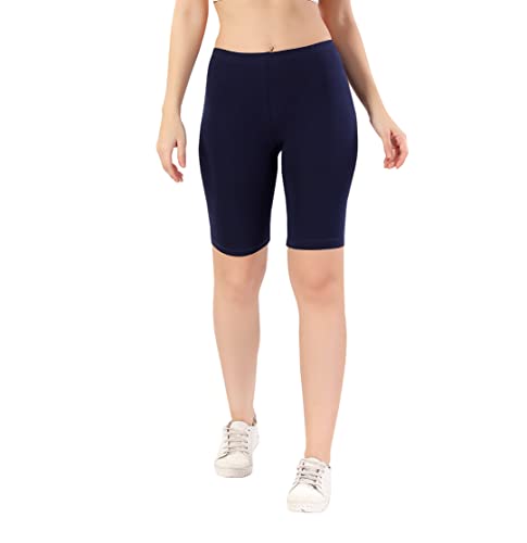 Image of TRASA Women's Cotton Fashion Biker Workout Cycling Shorts, Avialable Sizes: S,M,L,XL,2XL,3XL