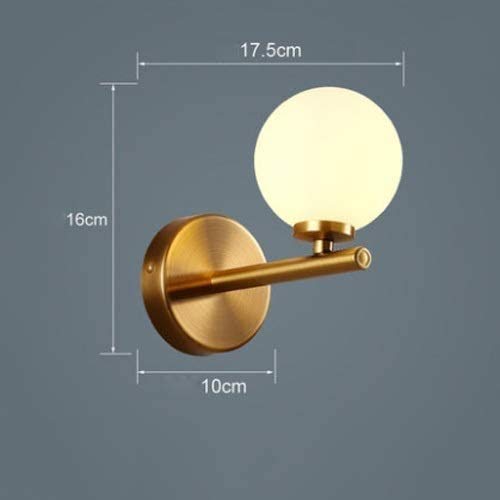 Lámpara de pared nórdica dorada para eliminar esquinas oscuras en salones y dormitorios 4