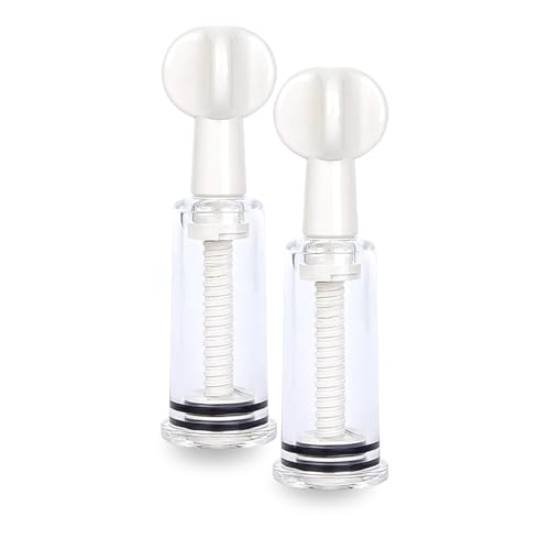 Kit 2 Unidades - Sugador para Aumentar Tamanho Clitóris e Mamilos Sucção Manual Pump 2,7cm x 10cm