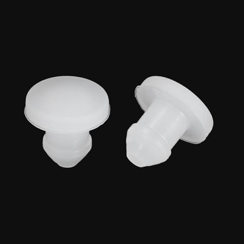 Image of MECCANIXITY Silicone Snap in Locking Hole Plugs Rubber Panel Seal Cover Flush Type Panel Round for Kitchen Rubber Bulkheads Waterproof Sealing Plugs 4mm /0.16 Inch Dia Transparent,Pack of 20