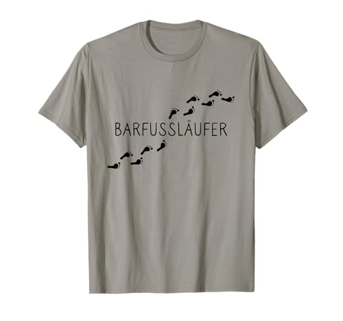 Barfußläufer und Läufer, die barfuß laufen T-Shirt