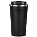 Jrechio Tasse Noire en Acier Inoxydable Hommes et Femmes Tasses à café Vont avec des gobelets à la Main avec Couvercle mug Portable Thermos Ballon Thermos zhengqiang