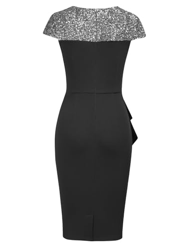 Women's Ruffle Vintage Formal Church Wedding Guest Cocktail Dresses2