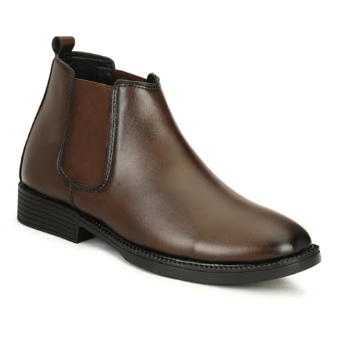 Image of Men's Chelsea Boots | Handcrafted | High Ankle Boot| Comfortable Formal Office & Casual Wear Shoes