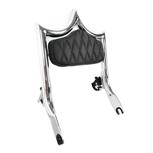 Respaldo de pasajero cromado de 20 pulgadas para Harley Touring Street Glide y Road King 2009-2024