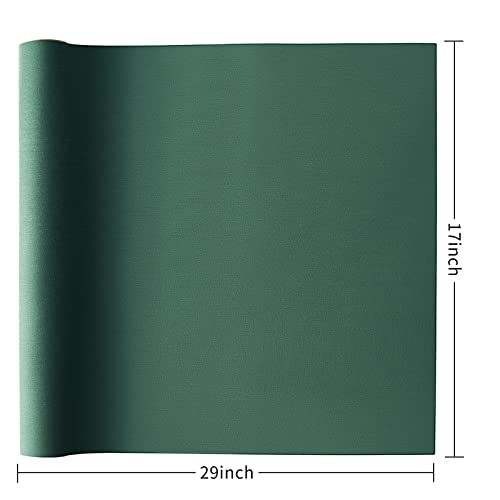 Wooqu Book Cloth, Fabric Surface and Paper Back, Easy to Use, Strong, 17" High x 29" Across, for Book Binding Dark Green - Image 4