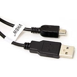Lentes Para Camara Canon Rebel T7 vhbw Cable USB, cable de datos (USB estándar tipo A a cámara) compatible con Canon EOS 6D, 2000D, Rebel T7, Kiss X90 cámara, videocámara