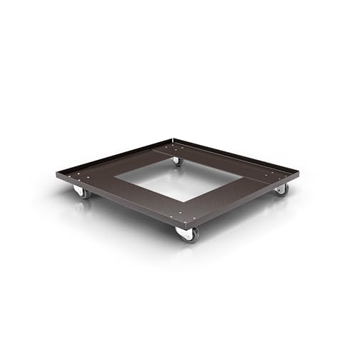 OEF Furnishings Premium Dollies OEFDY-81 Folding Chair Dolly Black Powder Coated Steel Cart with Swiveling Casters (10 Chairs Fits OEF8100 and OEF9000 Series 1375 lb Capacity)