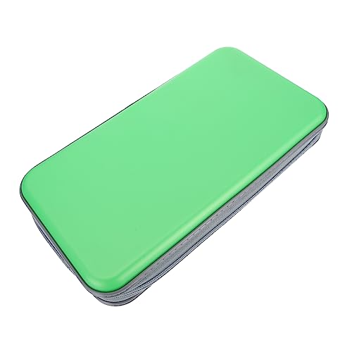 LALAFINA CD Storage Hard Case Slot Pressure CD Holder Pouch for Car and Home Organization Lightweight and Portable Disc Protector Zipper Case for Safe CD Storage