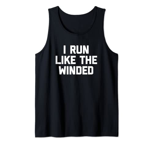 Funny Running Shirt: Corro como el viento - Funny Running Camiseta sin Mangas