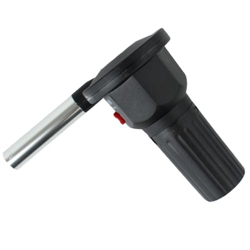 ULTECHNOVO Ventilador para Barbacoa Eléctrico Portátil Soplador de Aire Potente Material Abs y Aluminio Encendedor Rápido para Camping y Parrilla al Aire