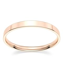 2mm rose gold plated