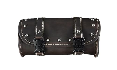 EGUIAS Alforjas Laterales para Bolsa para sillín de Motocicleta, portaequipajes, Bolsa de Viaje, Bolsa para Herramientas, alforja para Harley, Honda y Yamaha(Saddlebags A)