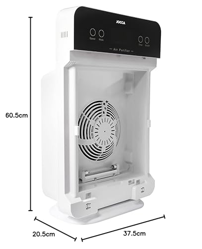 Jocca - Purificador de Aire con Filtro HEPA para Alergias Estacionales | Captura y elimina alérgenos | Filtro HEPA 13 | Temporizador y Programador | Incluye mando a distancia| hasta 30m²| Luz UV - imagen 8
