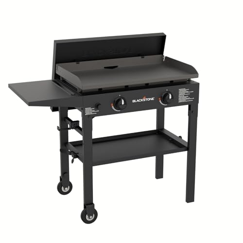 Blackstone 1517 28” Omnivore Griddle with Hard Cover, Powder Coated Steel, Black - image 1