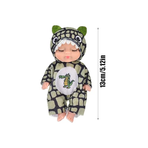 Puppe Simulation - 6 Stück Mini-Puppe Sleeping Simulation Rorn Puppe | Süße Waldthema-Puppe mit beweglichen Arten, geeignet für Kinder ab 3 Jahren – Bild 8