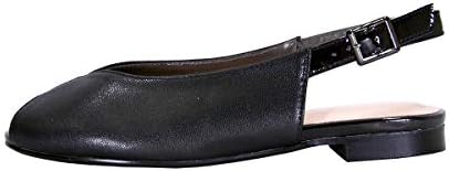 Peerage Eden (FT6053) Women's Wide Width Peep Toe Slingback Comfort Leather Flats Review | Image 2