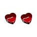Le Creuset Steinzeug Herzförmchen, 2er Set, Je 350 ml, Cerise, 69084300600031