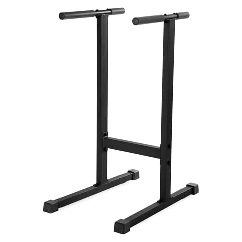 XMARK Dip Station, 500 lb. Weight Capacity Dip Stand (Black) Cover