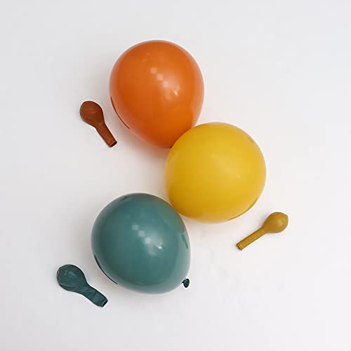 Image of 75 Pcs Balloon Garland Kit 5 10 inch Retro Willow Green,Mustard Yellow,Retro Burnt Orange Balloons Combination for Wedding Engagement,Birthday Party,Celebration Supplier