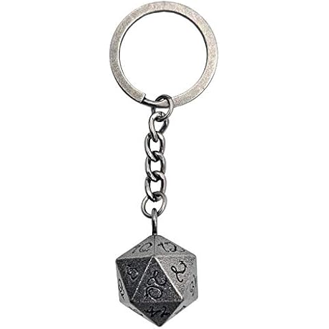 Llavero W20, D20, cubo de metal desmontable World of Dice Cover