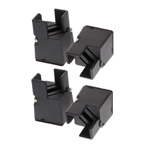 Cabilock 4pcs Adjustable Furniture Risers Height Increase for Beds Sofas and Chairs Heavy Duty Material Nonslip Design Easy Installation Wrench Supports up to Legs