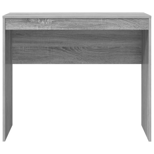Bureau gris Sonoma compact 90x40 cm table informatique design moderne - 6