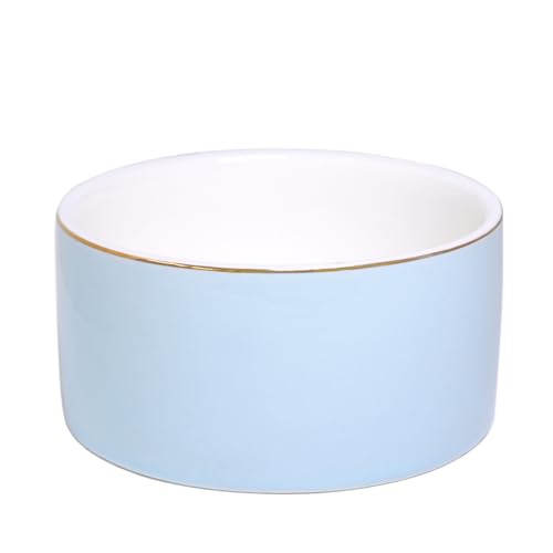 Paper Clip Holder - Ceramic Paperclip Holders for Desk, Binder Paper Clip Dispenser Organizer (Blue)