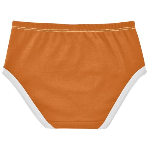 Joisal Burnt Orange Girl Panties Cute Girls Underwear Toddler Cotton Colorful Undies Kids Briefs 2t2