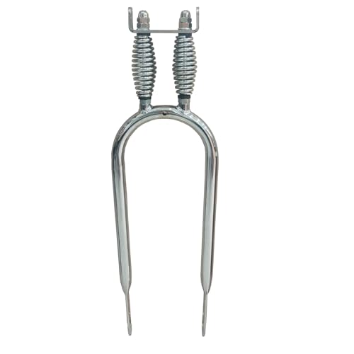 CDHPOWER 20-26 Bicycle Dual Suspension Sissy BAR, Frame Equipped, Bike Seat Post (Silver)
