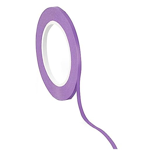 Dpm Tapes - Cinta de Vinilo para Enmascarado de Precisión, Línea Fina Adaptable, Gran Conformabilidad, Pintura, Barnizado, Automóviles, Resistente a Altas Temperaturas - Violeta