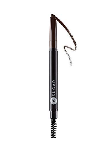 Sugar Cosmetics Arch Arrival Brow Definer (01 Jerry Brown (Medium Brown) Medium, Jerry Brown, 0.35G)| Sweat & Humidity Resistant | Waterproof, Long-Lasting, 12Hr Coverage, Built-In Spoolie #TOP21