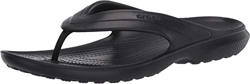 crocs Unisex Adult Black Flip-Flops-7 UK (41.5 EU) (8 US) (206477-001)