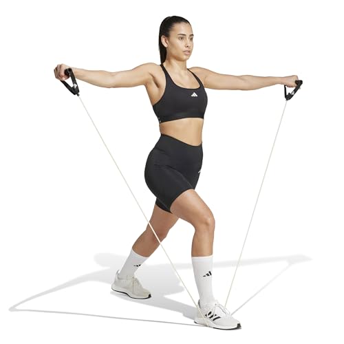 adidas Women's Optime Essentials Stash Pocket 7inch Short Leggings Tights - Image 3