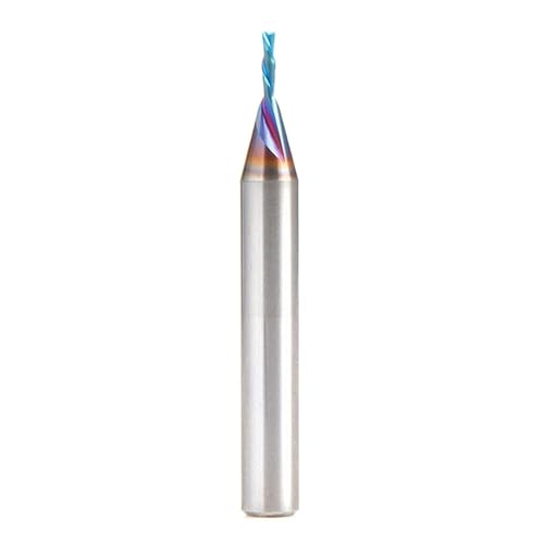 Image of Amana Tool Solid Carbide Spektra Extreme Tool Life Spiral Plunge Router Bit Down-Cut, 46448-K, 1 /16 Dia x 1 /4 CH x 1 /4 SHK 2 Inch L