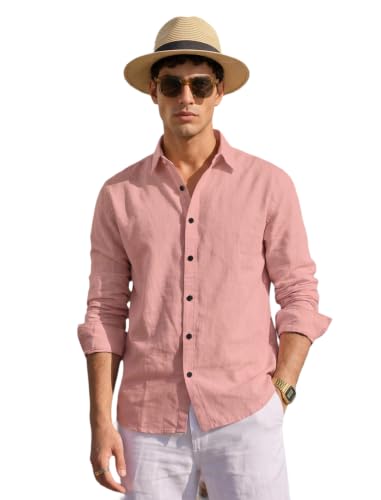 Image of NexaFlair Man's Casual | Formal | Linen| Cotton | Regular Wear Collared | Fit Shirt for Men