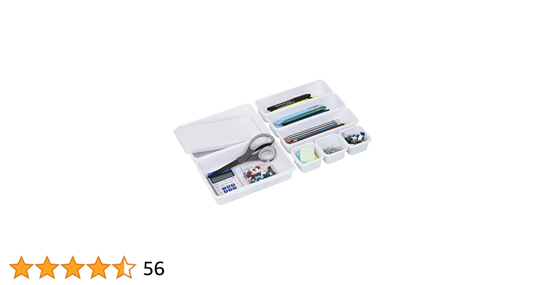 家具 PREDUCTS MODULE Drawer mini white Astage White Stackable Polypropylene Storage Drawer 9.57-in