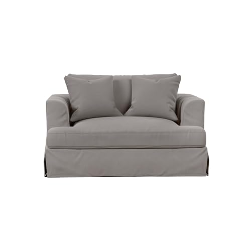Sillón tipo Lounge Tela Resistente Gris miniatura 1
