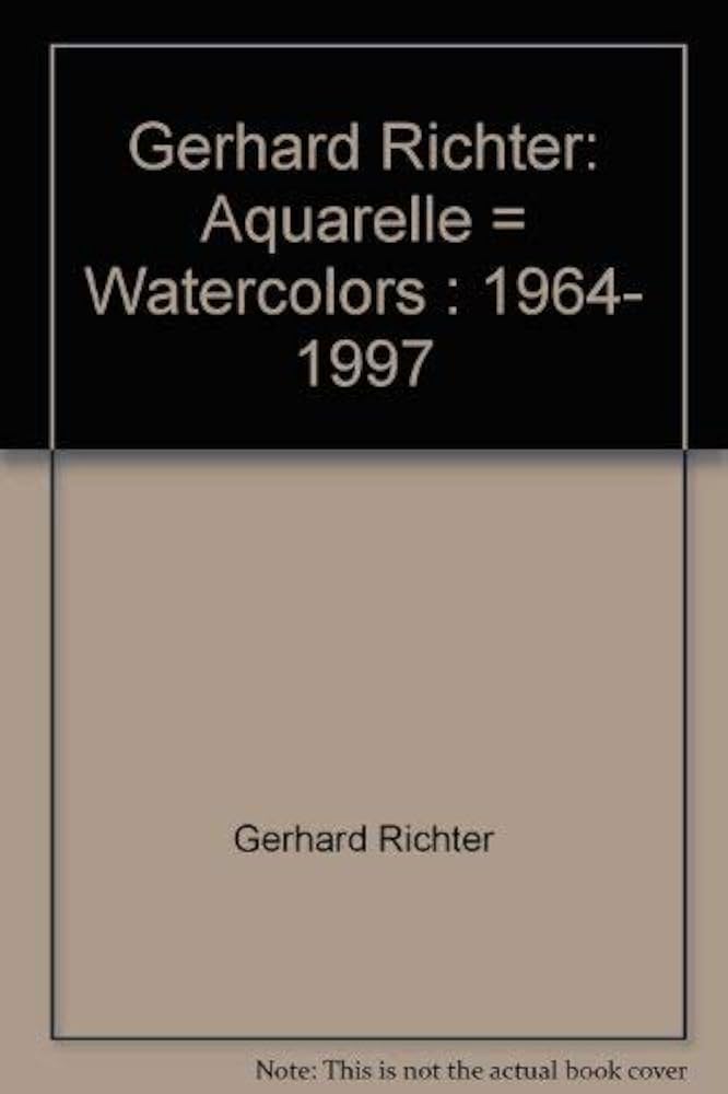 アート・デザイン・音楽 Gerhard Richter Aquarelle / Watercolors Amazon.co.jp: Gerhard Richter Aquarelle / Watercolors 1964 1997. : 本