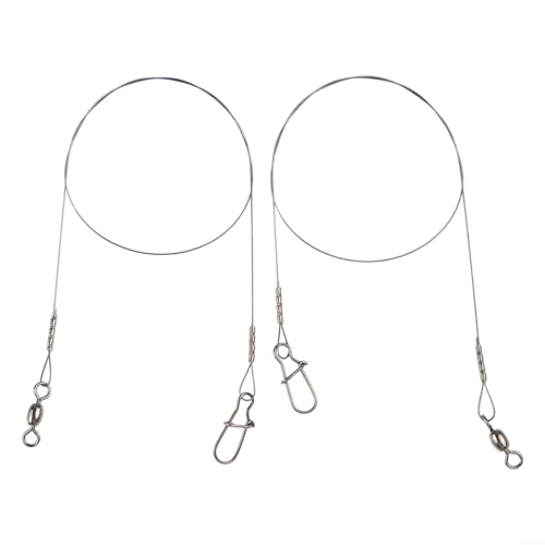 Titanium Fishing Leader Wire con Doble Cierre y Giratorio miniatura 3